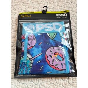 PSD Underwear Mens The Simpsons Lard Lad Donuts Boxer Briefs Small